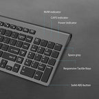Wireless Keyboard Mouse Combo, J JOYACCESS 2.4G Ergonomic Computer Keyboard,Ergonomic Wireless Mouse for PC,Windows, Laptop, Desktop, Chromebook,Mac-Grey