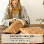 Poly Mailers 14.5x19 Inch 50 Pack Extra-Large Shipping Bags | Strong Thick Mailing Envelopes | Self-Adhesive | Waterproof & Tear Resistant | Small Business Packaging for Clothing - Boho Brown