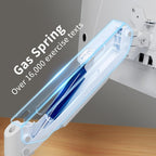 Suptek Monitor Mount Gas Spring Single Monitor Arm Desk Mount Stand Fully Adjustable Fits 17 20 22 23 24 26 27 32 inch Monitors (White)