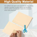 120 Sheets Shimmer Cream Cardstock 8.5 x 11 Off White Paper, 250gsm/92lb Premium Ivory Paper Card Stock for Cards Making, Business Cards, Wedding Invitations, Anniversaries, Menus