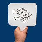 Flipside Products Rectangular Dry Erase Answer Paddle w/Dry Erase Markers and Erasers, 36 Pieces, Auction, Handheld Whiteboard, Handle Response Board, Classroom Dry Erase, Set of 12