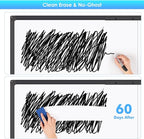 maxtek Rolling Whiteboard, 48x36 Large Magnetic White Board with Stands, Big Double-Sided White Board Dry Erase on Wheels for Homeschool, Home Office, Office, School (Black, 48 x 36)