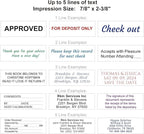 Large Size Custom Self-Inking Stamp Customized Return Address Stamp - Up to 5 Lines of Text Choose from Many Fonts & Ink Colors
