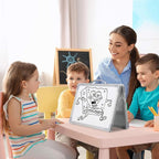 H-Qprobd Small Dry Erase White Board - 16"x 12" Double Sided Mini Foldable Magnetic Desktop whiteboard for Kids Drawing, Teacher Instruction and Meeting Discuss