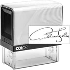 COLOP Large Size Self Inking Custom Signature Stamp - Choose from 15 Ink Colors