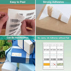 MFLABEL Address Label, 1" x2-5/8 Mailing Sticker, 30-UP White Shipping Labels for Inkjet or Laser Printer, 30000 Sticker Labels (1000 Sheets), 30 Label per Sheet