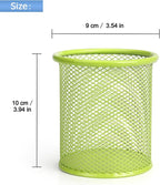 Tamaki Pen Holder Cup for Desk, Wire Mesh Pencil Cup Holder for Desk Office Pen Organizer (Green)