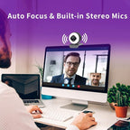 Angetube Streaming Webcam 1080P with Ring Light - HD Web Camera with Digital Zoom Autofocus for Computer PC Laptop Mac 962 USB Web Cam for Gaming Xbox Google Meet