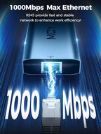 MCY USB C Hub,Laptop Docking Station Dual Monitor Single 8K,2x4K@60Hz,10 in 1 Type-C Multiport Adapter with 2 HDMI,PD100W,Extender Splitter,Card Reader,Ethernet Dock for Mac/Dell/HP/Surface/Steam Deck