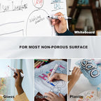 Comix Low Odor Dry Erase Markers, Chisel Tip White Board Markers, 36 Bulk 4 Colors Thick Markers for Kids Teachers