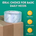 FugaCity Heavy Duty Clear Packing Tape Refills (18 Rolls), Packaging Tape for Moving Sealing, Moving Supplies Shipping Tape,2.7 Mil Thick, 2 in Wide,65 Yards Per Roll,Total 1170 Yards