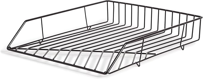 U Brands Vena Paper Tray, Black