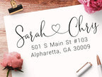 Address Stamp - Personalized Self Inking Return Address Stamper - Black Ink - Custom Wedding Stamp for Invitation Envelopes