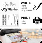 8.5" x 5.5" Half Page Self Adhesive Shipping Label, Compatible Laser & Inkjet Printers, White, 2 Labels Per Sheet(4000 Sheet Total 8000 Labels)