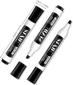 SFAIH Dry Erase Markers Chisel Tip with Magnetic Whiteboard Eraser, 48 Bulk Pack Black White Board Markers for Teachers & Students, Versatile Lines, 1s Quickly Dry, Perfect for Classroom and Office