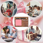 Thank You Gifts Sticky Note Holder, Thank You Appreciation Gift for Coworker Psychologist Boss, Inspirational Motivational Quote for Desk Self-Stick Note Pad Holders YB358