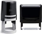 Custom Logo Stamp - Personalized Business Image Stamper 7/8" x 2-3/8" (Black)
