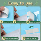 100 Pieces 2 Inch Insertable Self-Adhesive Tabs with Printable Inserts with File Folder Labels Clear Planner Tabs Stick on File Tabs Self Adhesive for Book Page