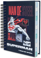 Hero Academic Planner, Weekly Monthly Daily Agenda, Custom Date Organizer for Time Management, Spiral Bound Notebook with Colorful Tabs,Datebooks for School Office Home(Navy Red)