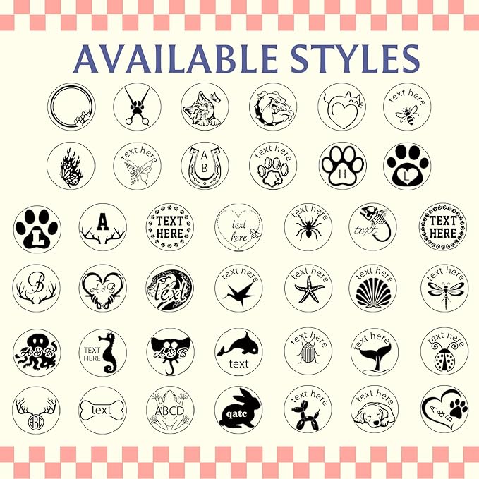 Custom Loyalty Card Stamp Personalized Self Inking Stamp for Business, Pet, Reward - Small Round Rubber Stamp