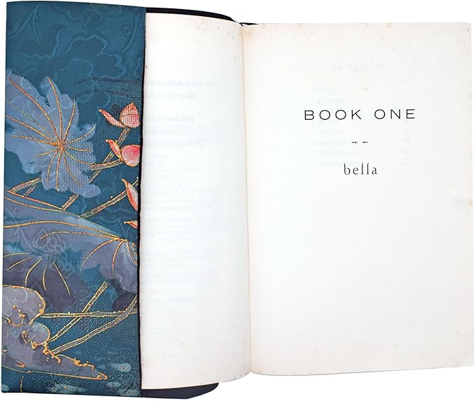 BLBMH Book Cover for Paperbacks- Adjustable Fabric BookJacket Cover Protector Fit for 5.5x8.5 inch Hardcover Softcover Book Novels Notebook Bible Book Lovers Gifts - Lotus 8.5in