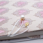 BLBMH A5 Book Covers for Paperbacks Book Cover Fit for 5.5x8.3 inch Adjustable Book Sleeve Cover for A5 Diary Books Fabric Softcover Protector for Notebook - Love