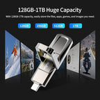 Netac 512GB Portable External USB Solid State Drive Type-c and USB 3.2 Dual Interface, up to 400MB/s for Data Storage, Expansion of Storage for Photos/Videos/Music/Files, US5