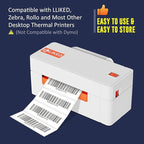L LIKED 3" x 1" Direct Thermal Labels, Permanent Adhesive Barcode Shipping Label & Compatible with Rollo, Zebra and Other Desktop Printers (12 Rolls, 16800 Labels)