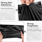 Large Poly Mailers 24x24 Inch 50 Pcs, Extra Large Shipping Bags for Clothing with Self-Sealing Tear-Resistant, Waterproof Poly Bags, Mailing Envelopes for Small Business (Black)