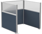 Versare Hush Panel Cubicle Kit | Workstation Partition Walls | Sound Dampening Cubicle Walls | Partitions for Desks
