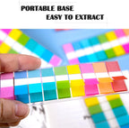 Ericter 1440 Pcs Sticky Tabs Book Tabs Page Markers Tabs, Sticky Note Tabs Colored Writable and Repositionable Index Tabs, Tabs for Annotating Books, Page Tabs