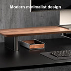 UPERGO Desk Tray Organizer Drawer for Home Office, Walnut Desk Organizer Tray for Keys, Pen, Watch