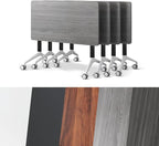 Conference Room Table, Folding Conference Tables,Thicken Grey Tabletop,Flip Top Wooden Seminar Meeting Room Table for Conference Room Offices (4, Grey, 70.8”)
