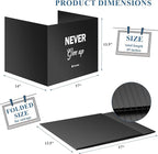 Privacy Shields for Student Desks, Inspirational Privacy folders for Student Testing Desk Dividers- Includes Extra Labels, Black (Pack of 24)