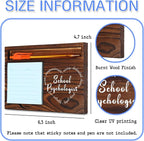 School Psychologist Gifts, School Psychologist Graduation Gift, Thank You Gifts for School Psychologist, Funny Desk Signs for School Counseling Office Desk Self-Stick Note Pad Holders SD130