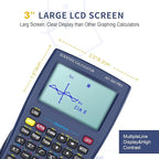 Scientific Calculator with Graphing Function, NEWYES 36X Pro Graphic Science Calculator for Middle and High School Supplies (Blue)