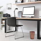 HOLDN’ STORAGE Small Trash Can - Set of 2 Open Top Waste Bin of 1.58 Gallon, Compact Waste Can Perfect for Bathroom, Kitchen, Office, Dorm - Durable Garbage Can - Copper