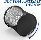 Tamaki Pen Holder Cup for Desk, Wire Mesh Pencil Cup Holder for Desk Office Pen Organizer (Black)