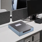 Leather Letter Tray, Office Supplies Desk Organizer for Mail Paper Files Magazines Jewelry Cosmetics,Luxury Letter Holder&Multipurpos Stackable Storage Box Office Desktop,Grey