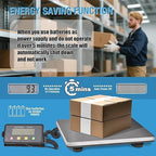 SurmountWay Large Shipping Scale, 440lb/0.35oz Digital Postal Scale with Tare/Count/Auto-Off Function, High Accurate Shipping Scale for Packages,Small Business,Luggage,Warehouse,Home (15.3"x11.8")