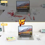 4x6 Acrylic Memo Holder with Sticky Notes for Desk, Clear Sticky Note Dispenser with Adhesive Notepad, 4x6 Acrylic Notepad Holder Desk Organizer for Office Home School (DP027)