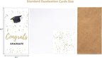 PINKEESEA Graduation Cards 2025 Money Holder Cards - 10 Pack - Gift Card Holder with Kraft Envelopes with Stickers - Bulk Grad Cards(Congrats)