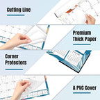 Gannyfer Desk Calendar 2025-2026, Large 22"x17" Monthly Calendar, July 2025 - Dec 2026, 18 Month Yearly Desktop Pad Calendar,Office Supplies Perfect for Home, School or Office(6 Stickers Included)