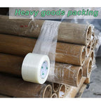 BOMEI PACK Fiber Reinforced Packing Tape 3 Inch, Heavy Duty Wide Strapping Tape, 4Rolls x 5.9Mil x 60Yds, Total 240Yds