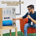 8 PCS Trifold Poster Board- Large 40" x 28" Tri Fold Display Board Hard & Thick White Presentation Cardboard for Science Fair, School Projects, and Business Presentations Supply