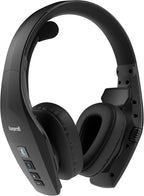 BlueParrott S650-XT Bluetooth Wireless Headphones 96% Noise Canceling Over Head Trucker Headset with Mic, 2-in-1 Convertible Stereo to Mono with ANC, IP54-Rated Protection, 36 hrs. Talk Time, Black