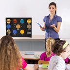 4 Pack Small Trifold Poster Board 21" x 14" Tri Fold Poster Boards Black Corrugated Cardboard Project Boards for Presentations, School Projects, Science Fair, Exhibition Event Display