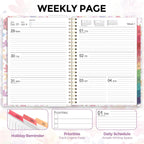 Planner 2026, 8.5" x 11" Monthly & Weekly Planner with Tabs, JAN - DEC 2026, Goal Setting & Time Management Organizer for Professionals & Students