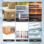 RGiNK for DYMO 550 Labels (30334 with RFID Chip) Multipurpose Barcode Labels (2-1/4" x 1-1/4"), Perforated, Compatible with DYMO Labelwriter 450 4XL 550&5XL 550 Turbo Printers [6 Rolls, 6000 Tags]