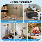 SurmountWay Large Shipping Scale, 440lb/0.35oz Digital Postal Scale with Tare/Count/Auto-Off Function, High Accurate Shipping Scale for Packages,Small Business,Luggage,Warehouse,Home (15.3"x11.8")